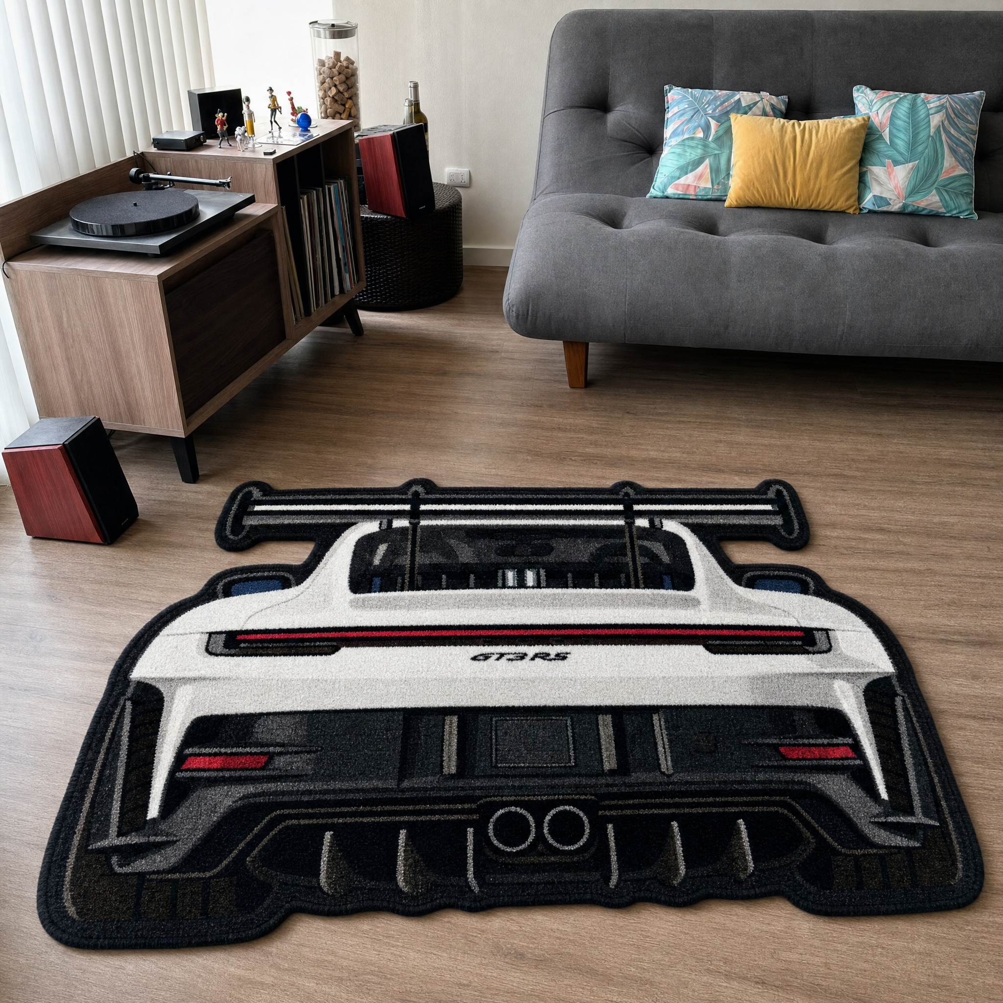 Track Legend Tufted Wool Rug | Motorsport Collection — KYRO