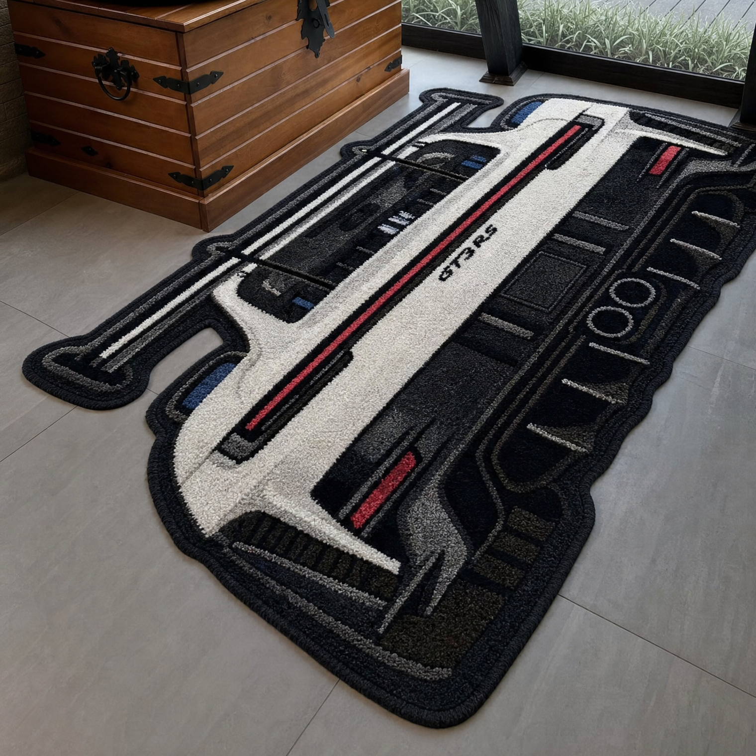 Track Legend Tufted Wool Rug | Motorsport Collection — KYRO